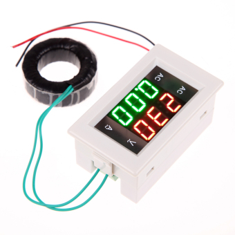 AC 500V 100A Digital Voltmeter Ammeter Amp Volt Meter +CT Shunt (White)