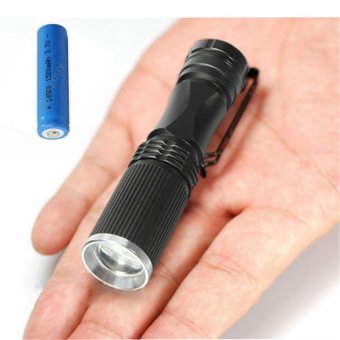 CREE Zoomable Flashlight 600LM 7W XPE Q5 LED + 14500 +CH
