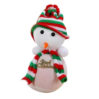 leegoal Christmas Apple Bag Snowman Bag Gift Xmas Eve Candy Wrapping Bag For Apple Christmas Ornament,Green - intl