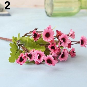 Broadfashion Artificial Chrysanthemum Cloth Daisy Home Pastoralism Decor 24 Flowers on 1 Piece (Light Pink) - intl