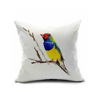BAFFECT Generic Retro Cotton Linen Throw Animal Cushion Bed Pillow, 45x 45cm (Multi-color)