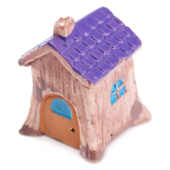 Micro Landscape House Miniature Random Style Craft Micro Landscape Decoration Purple - intl