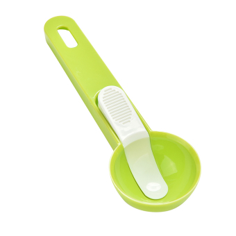 Buytra Creative Plastic Kitchen Ice Cream Scoop Fruit Spoon Cooking Tools Green