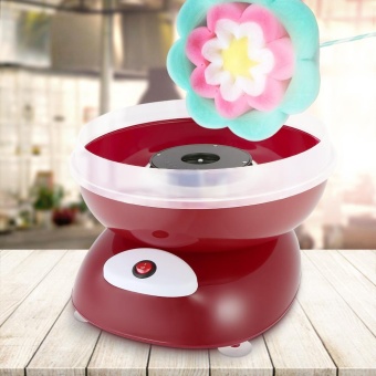 Anself Mini Commercial Cotton Candy Machine Household DIY Cotton Candy Maker Automatic Fancy Sugar Floss Machine For Kids Red - intl