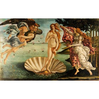 Jiekley Fine Art - Lukisan The Birth of Venus Karya Sandro Botticelli - 1483-1485