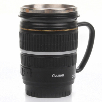 HL Stainless Steel Material Canon Camera Lens Shape Coffee Cup Goodgift - intl