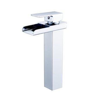 Hot and cold shower basin wide water nozzle waterfall basin tap raised on sinks, raised on basin - intl