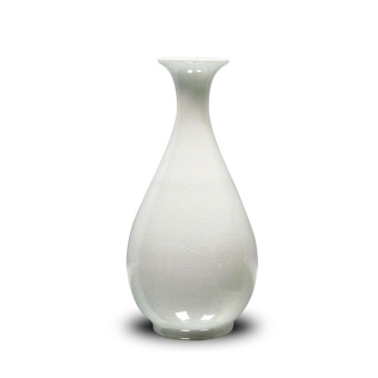 China Jingdezhen Fambe porcelain With Crack Glaze Ceramics Vase In White Color - intl