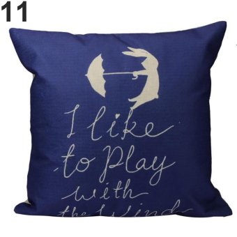 Broadfashion Fashion Print Throw Pillow Case Cushion Cover Home Sofa Decoration (#11) - intl