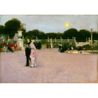 Jiekley Fine Art - Lukisan In the Luxembourg Gardens Karya John Singer Sargent - 1879