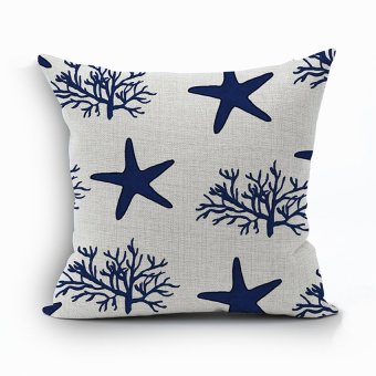 Yazilind Star&Tree pattern decorative pillowcase room sofa home 45*45CM/17.55*17.55 inch