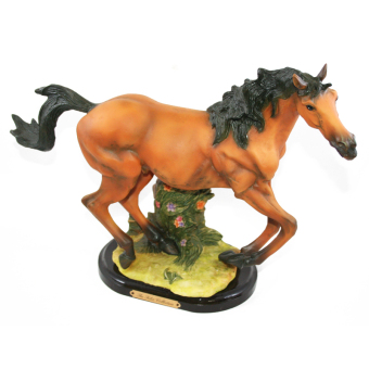 OHOME Pajangan 3D Vintage Keramik Poly Stone Horse Steed Patung Hadiah Kado Decor - EV-SP-3718