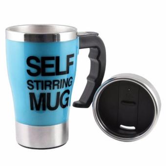 Hoshizora New Self Stirring Mug Panjang 500ml - Biru