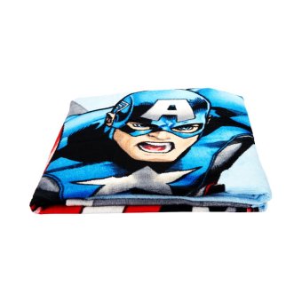 Marvel Captain America Running Bath Towel Biru