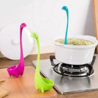 High Quality Creative Kitchen PP Nessie Style Ladle Ace Gift Home Soup Ladle Cool Design-Green(Green) New Fashion Color: Green - intl