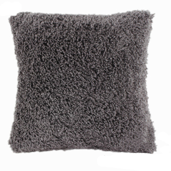 Sporter Soft Plush Sofa Square Pillow Case (Grey) - intl