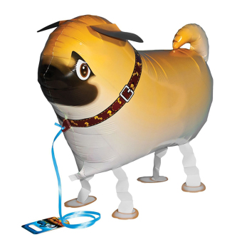 Homegarden Pug Dog Animal Walking Aluminum Helium Balloons Toys