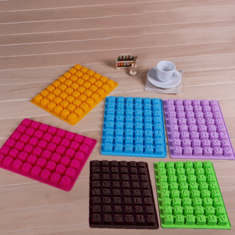360DSC English Alphabet Letters DIY Chocolate Mould Ice Cube Tray Color Random