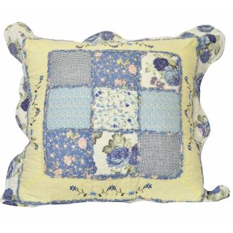 Vintage Story Patchwork Seat Cushion Bread Pillow Bantal Sofa motif bunga vintage 60x60cm 0C