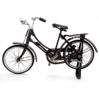 Central Kerajinan Miniatur Sepeda Ontel Wanita / Sepeda Onthel - Coklat