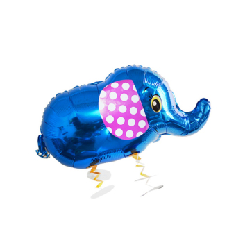 Homegarden Inflator Animal Elephant Balloons Foil Walking Pet Decor Blue