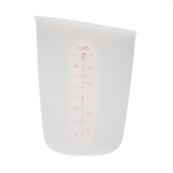 Cooks Habit Putih Silicone Measuring Cup Gelas Takar - Putih