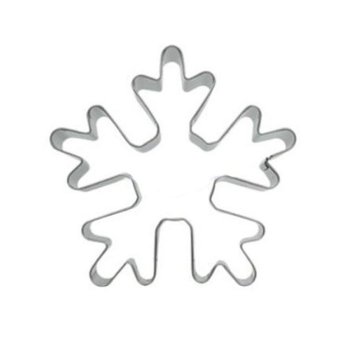 360DSC Christmas Snowflake Shaped Stainless Steel Biscuit Pastry Cookie Cutter Mould Cake Fruits Mold DIY Kitchen Tool