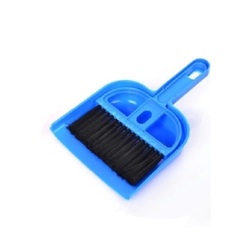 Keyboard Cleaning Brush - Mini Set Sapu Pengki Kebersihan Multi Fungsi - Biru
