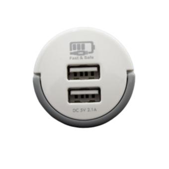 comen USB Charger with ring 2.1A - PA-GE1-U2 - Abu-Abu