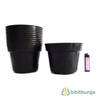 Bibit Bunga Pot Plastik Hitam Ø 17 cm – 12 Pcs
