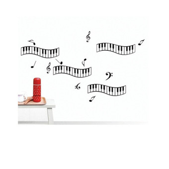 Music Classroom Decorated Wall Stickers (Black-3.4)
