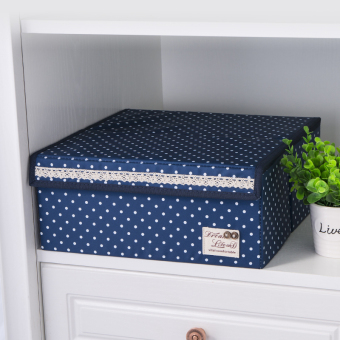 Jlove 16 Grid Bag Folding Case Storage Box For Bra Necktie Socks Underwear Clothing Organizer With Cover 32*32*12cm - intl