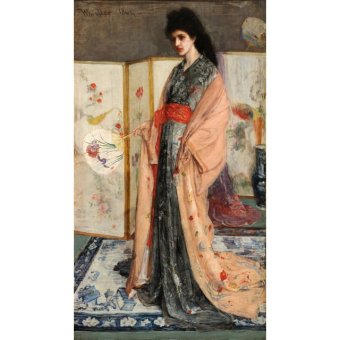 Jiekley Fine Art - Lukisan The Princess from the Land of Porcelain Karya James Abbott McNeill Whistler - 1863-1865