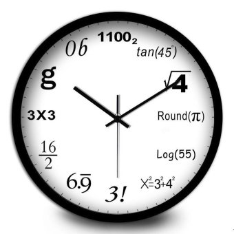 MATH CLASS Wall Clock Arithmetic Teacher Classroom Gift - intl