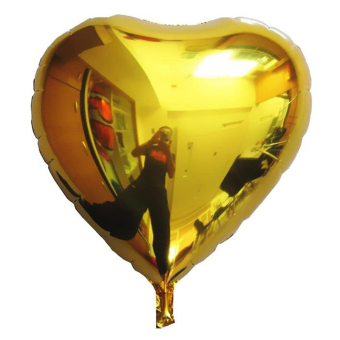 Homegarden 18'' Heart Foil Helium Balloons For Wedding Birthday Party Engagement Decoration gold