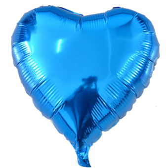 Homegarden 18'' Heart Foil Helium Balloons For Wedding Birthday Party Engagement Decoration blue