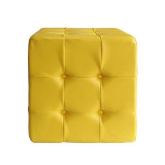 Felagro Square Tufted Pouf Chair -KUNING