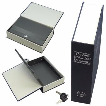 Pitaldo Kotak Penyimpanan Model Buku Kamus dengan Kunci Book Safe