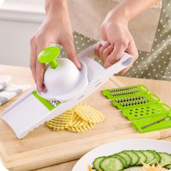 Multi Functional Vegetable Slicer & Kitchen Grater Gadget Set Salad Maker Assistant Tool - intl