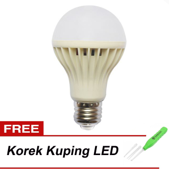 LED Bulb Bohlam 5 Watt + Flashlight Earpick LED