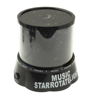 Lamp Auto - Rotating Music Sky Star Master Projector Lamp - Hitam