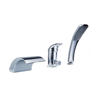 Three piece bathtub mixer Cu all cold water split three hole falls out of water skirt ¸×ß…Çéˆó Operated Taps with handheld shower sprinkler SPA355 - intl