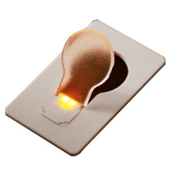 Kartu Lampu Emergency Darurat LED Card - Abu abu