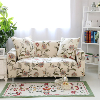 Stretch Chair Loveseat Sofa Cover 1 2 3 4 Seats Protector Couch Slipcover Decor Flower Man Dance 2 Seats