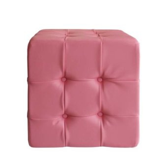 Felagro Square Tufted Pouf Chair -PINK