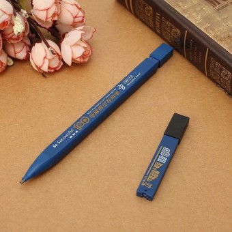 New 1PCs 2B Black Lead Holder Exam Mechanical Pencil With 6PCs Lead Refills Set - intl