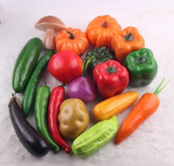 18Pcs High Simulated Vegetable with Light Foam Material Simulated Food - intl