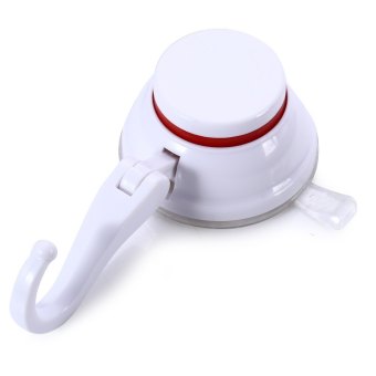 1001 - 3 Removable Strong Suction Cup Hook Single Vacuum Sucker Press-button Lock Design