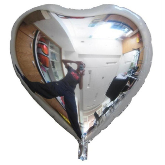 Homegarden 18'' Heart Foil Helium Balloons For Wedding Birthday Party Engagement Decoration silver