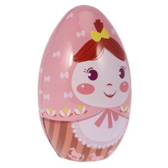 BolehDeals Metal Easter Egg Candy Storage Tin Box Tea Cookies Seeds Organizer Case #4 - intl